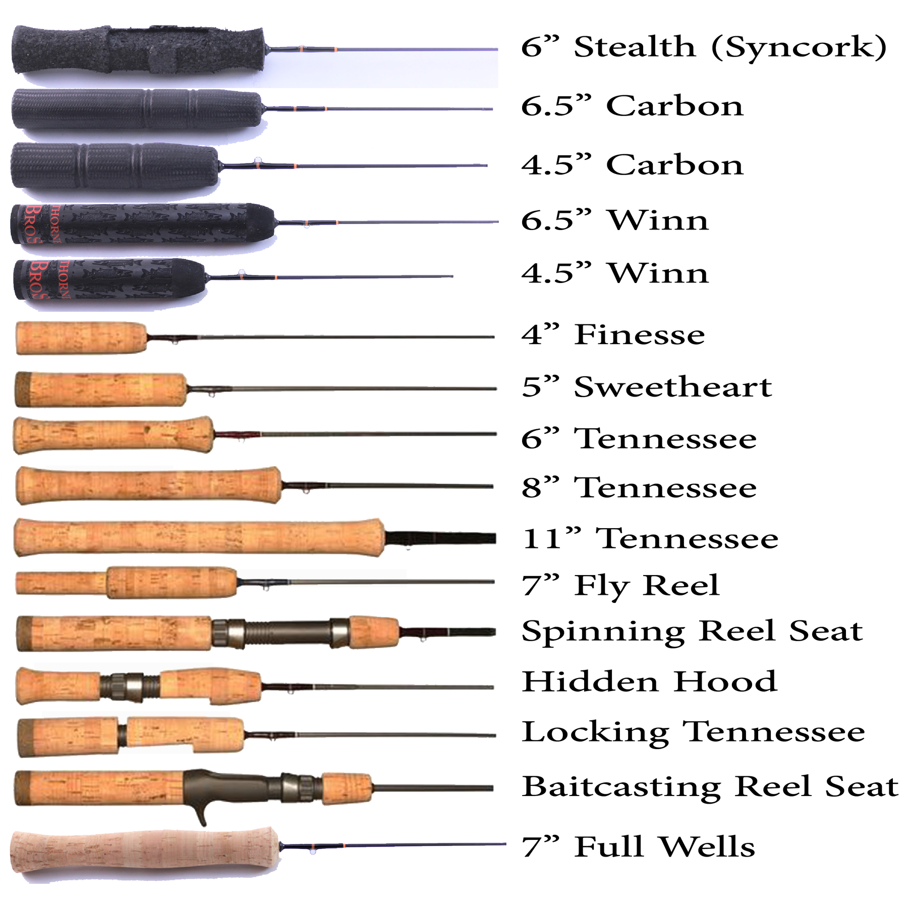 Thorne Bros Ice Rod Building Rod Guides Ice Fishing Rod Building Kits