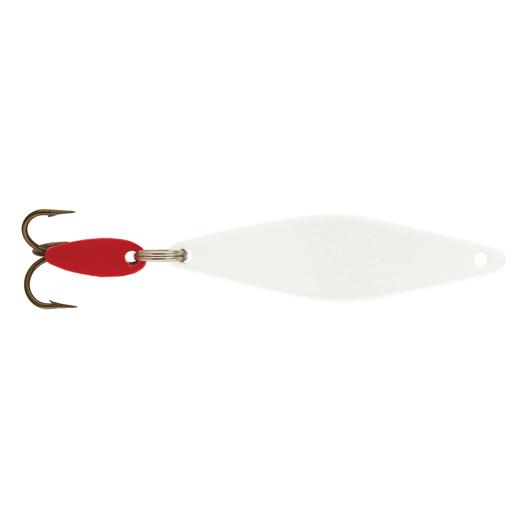 Vintage Bay de Noc Do-Jigger UV, 3/16oz White / Orange fishing spoon #14907